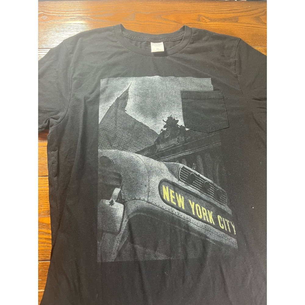 Vtg Abercrombie & Fitch Mens New York NYC T Shirt USA MADE Size XL Black